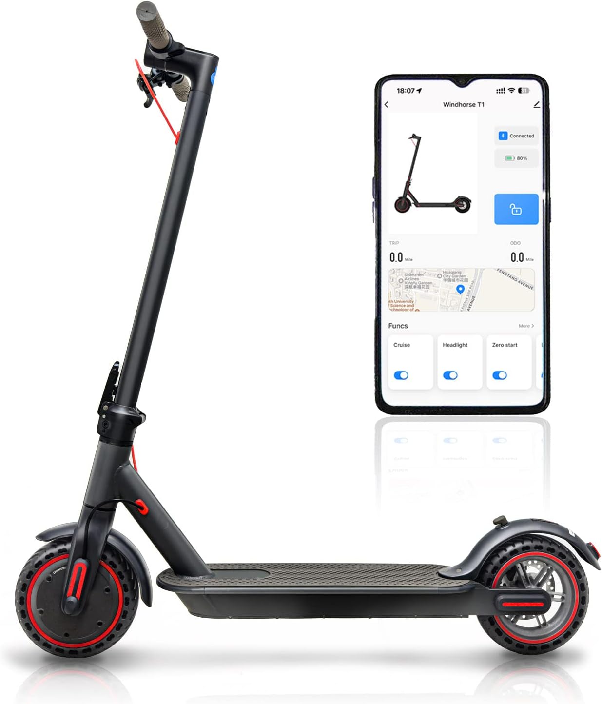 Trotinette Electrique Adulte, Pliable Scooter électrique de 8,5 Pouces en Alliage d'aluminium, Autonomie de 30 km, Batterie de 387 Wh, Charge maximale de 120 kg