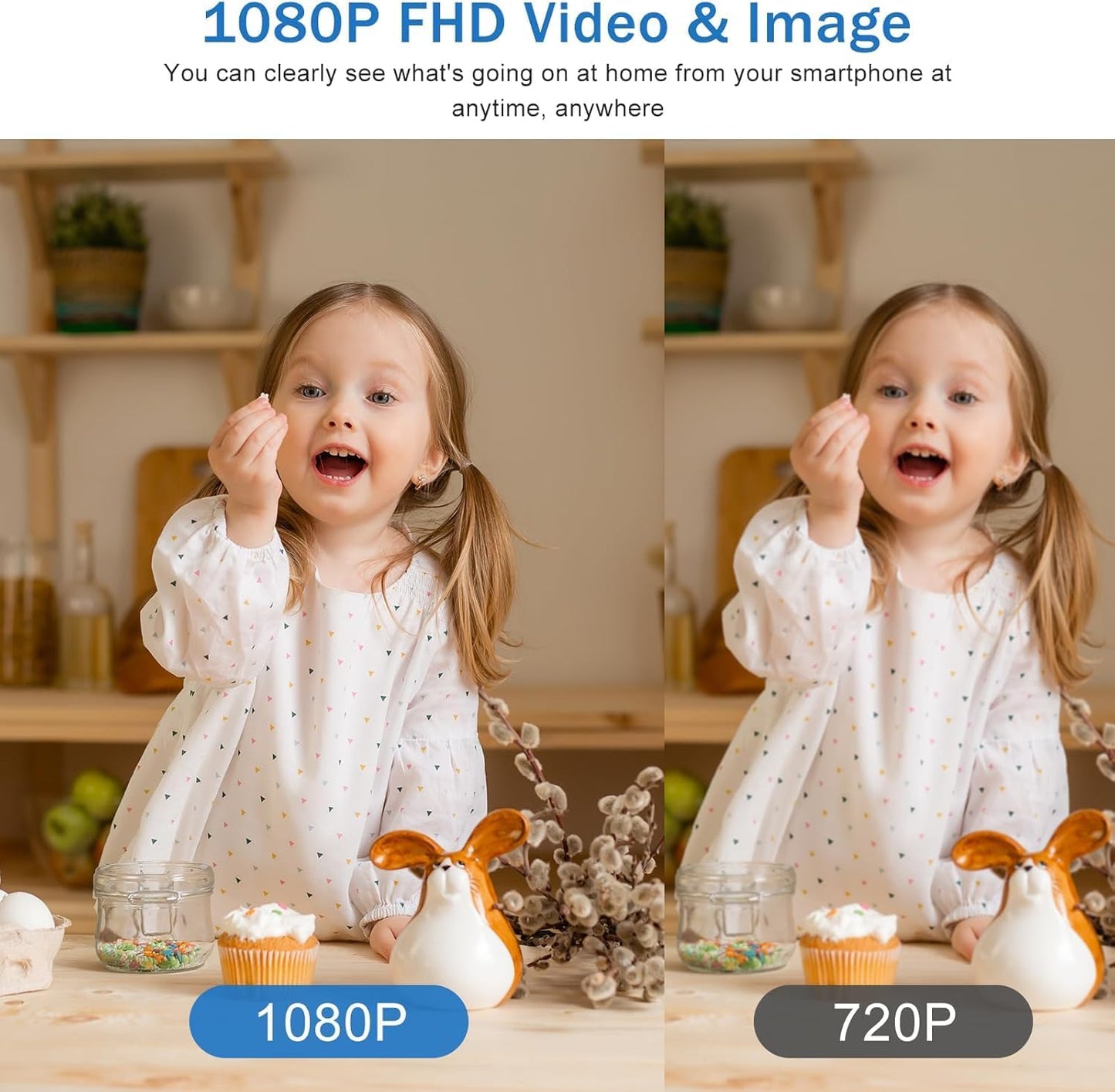 Mini Caméra Espion, WiFi 1080P HD Mini Caméra de Surveillance Interieur/Extérieur sans Fil avec Audio et Vidéo, avec Enregistrement Longue Batteries, pour l'extérieur/intérieur