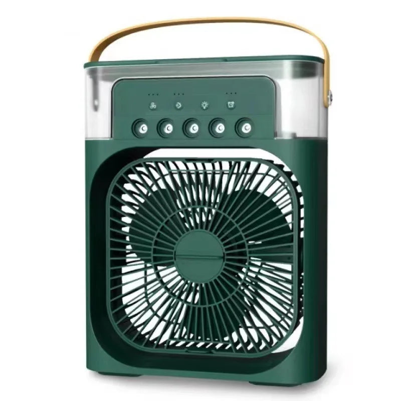 ❄️ Ventilateur Portable Xiaomi 3-en-1 – Brumisateur, LED & Humidificateur USB Rechargeable