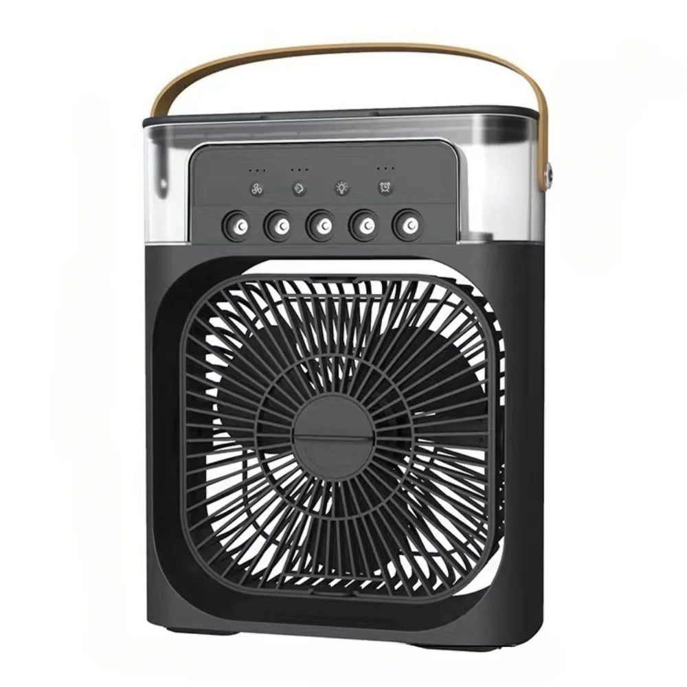 ❄️ Ventilateur Portable Xiaomi 3-en-1 – Brumisateur, LED & Humidificateur USB Rechargeable