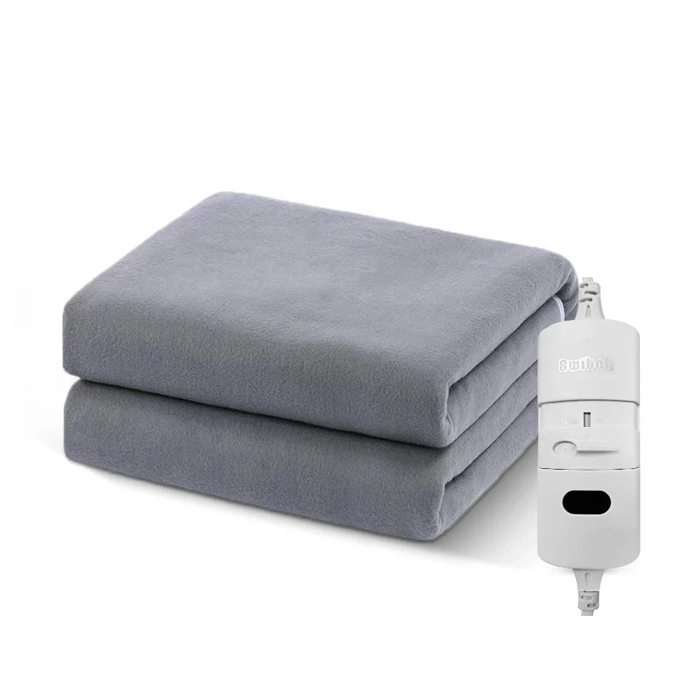 🔥 Couverture Chauffante Électrique – Thermostat Automatique 220V – Matelas Chauffant Double