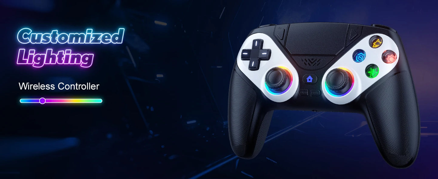 🎮 Manette Sans Fil Compatible PS5 & PC – Bluetooth, Turbo & Vibration