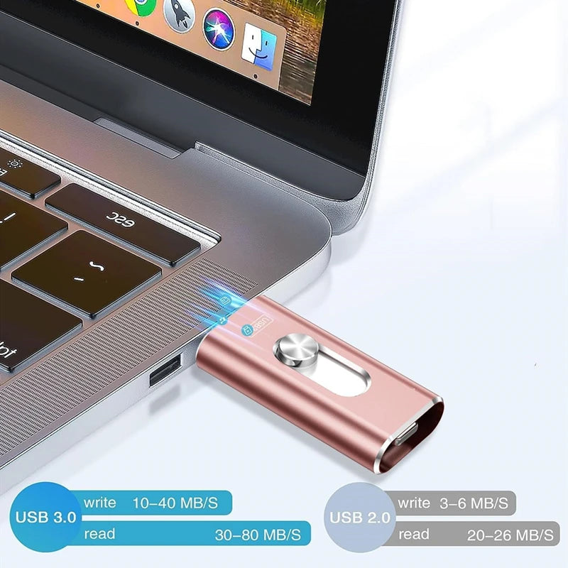 📀 Clé USB 3.0 OTG – 256Go à 2To – Compatible iPhone, Android & PC