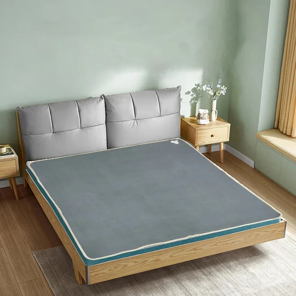 🔥 Couverture Chauffante Électrique – Thermostat Automatique 220V – Matelas Chauffant Double