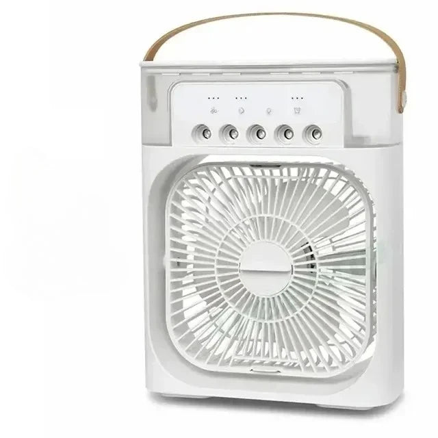❄️ Ventilateur Portable Xiaomi 3-en-1 – Brumisateur, LED & Humidificateur USB Rechargeable