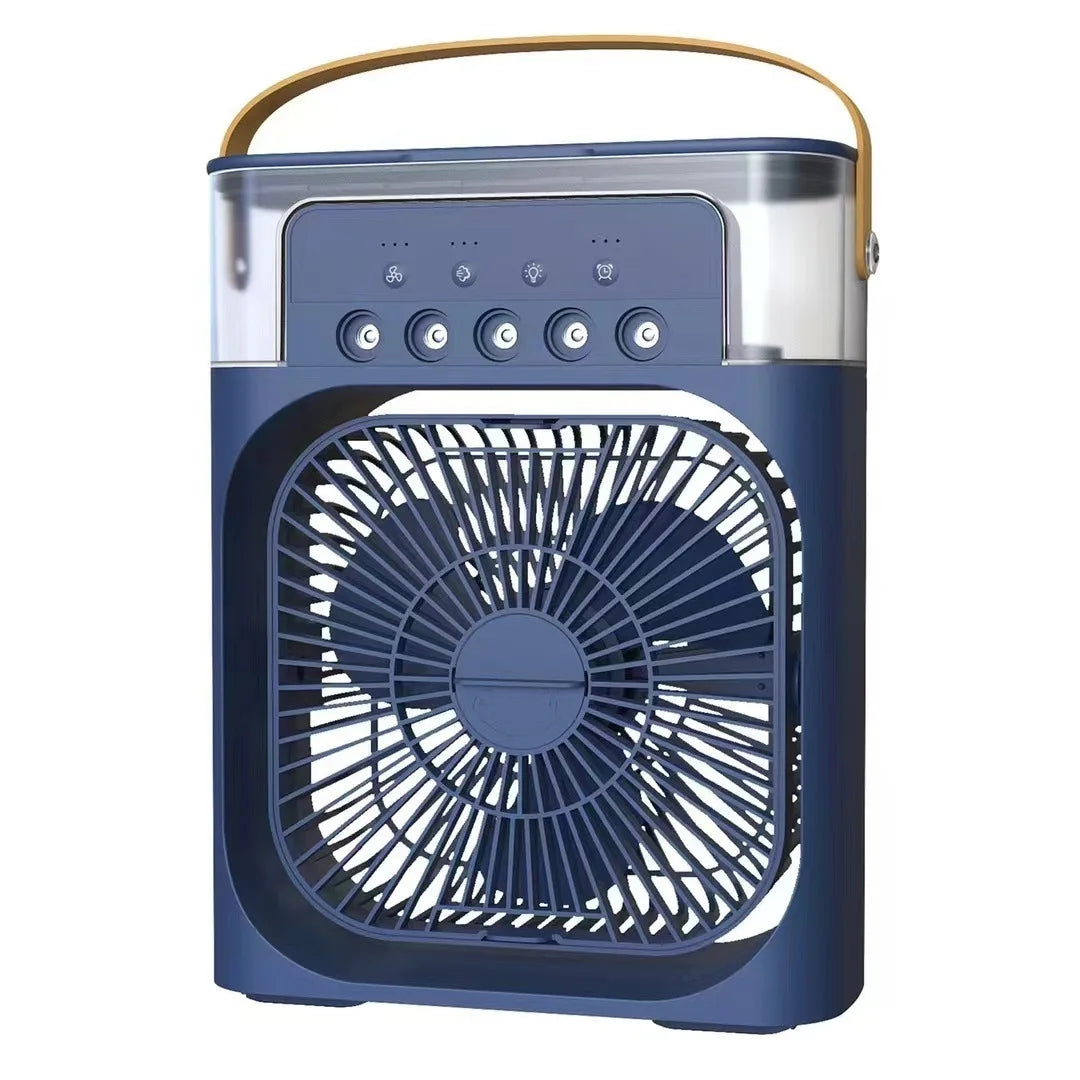 ❄️ Ventilateur Portable Xiaomi 3-en-1 – Brumisateur, LED & Humidificateur USB Rechargeable