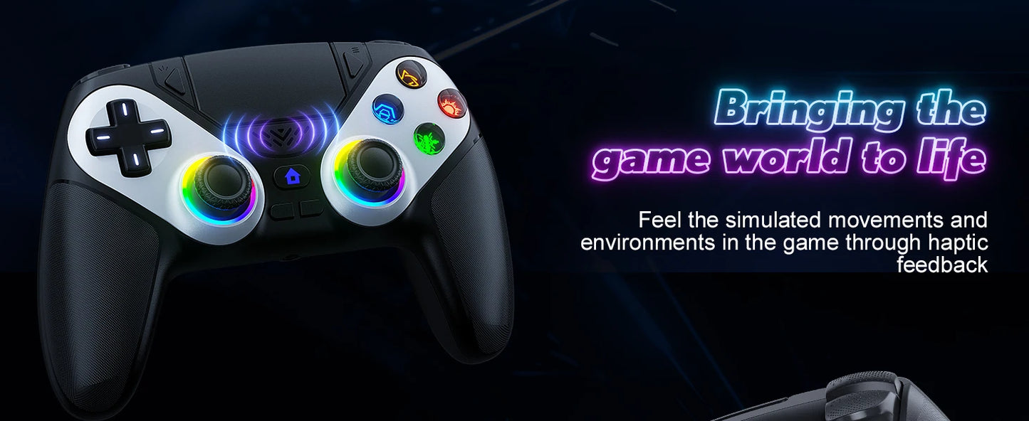 🎮 Manette Sans Fil Compatible PS5 & PC – Bluetooth, Turbo & Vibration