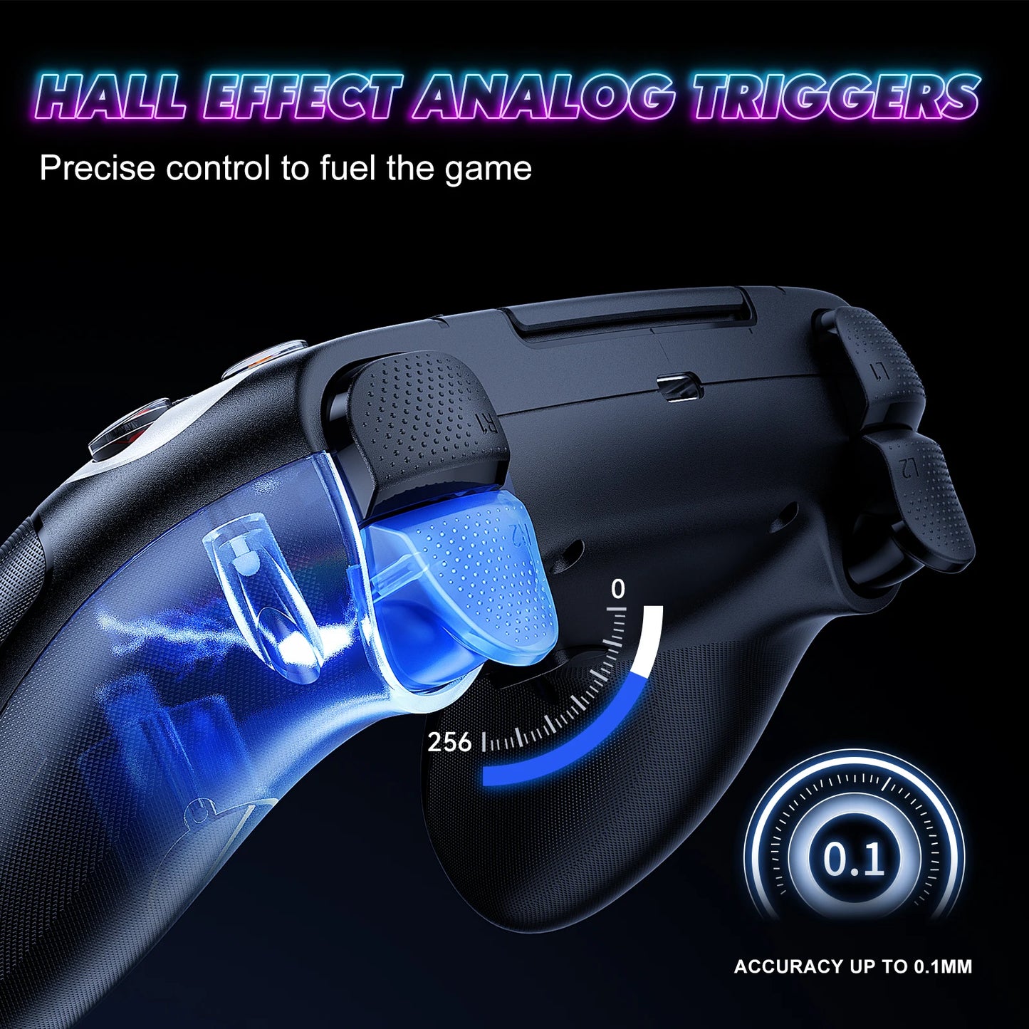 🎮 Manette Sans Fil Compatible PS5 & PC – Bluetooth, Turbo & Vibration