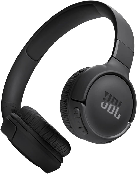 JBL Tune 520BT, casque audio sans fil, léger et confortable, Bluetooth 5.3, autonomie jusqu'à 57 h, charge rapide, son JBL Pure Bass, noir