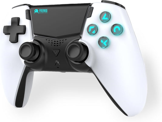 Freaks and Geeks-Manette Sans Fil Bluetooth pour PS5 et PS5 slim - N&B