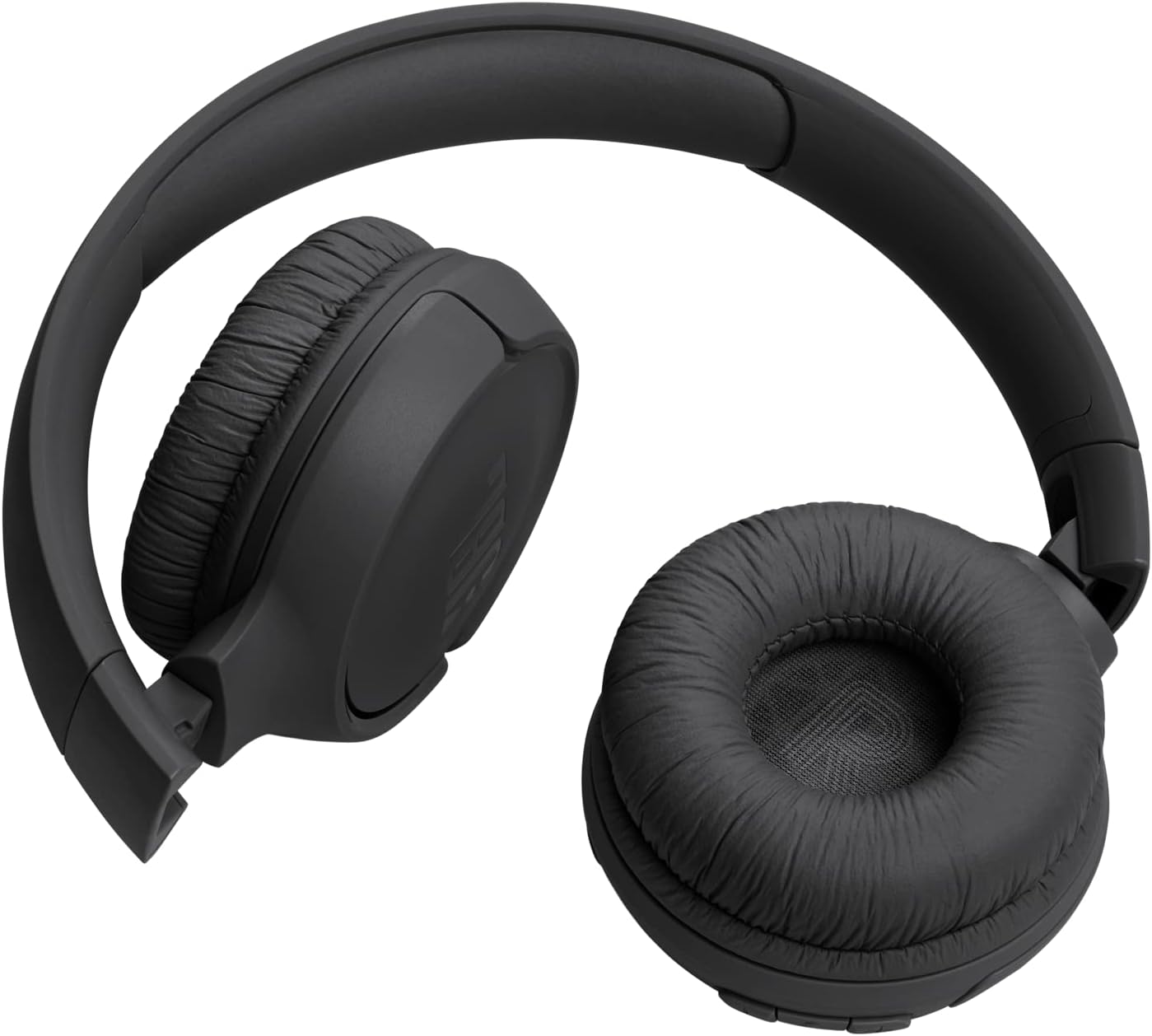 JBL Tune 520BT, casque audio sans fil, léger et confortable, Bluetooth 5.3, autonomie jusqu'à 57 h, charge rapide, son JBL Pure Bass, noir