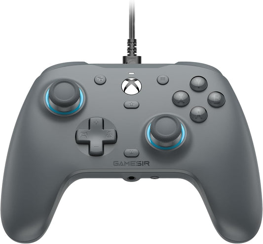 GameSir G7 SE Manette Filaire pour Xbox Series X|S, Xbox One & Windows 10/11, Manette de Jeu Plug and Play avec Joysticks à Effet Hall, Prise Audio 3,5 mm (Gris)