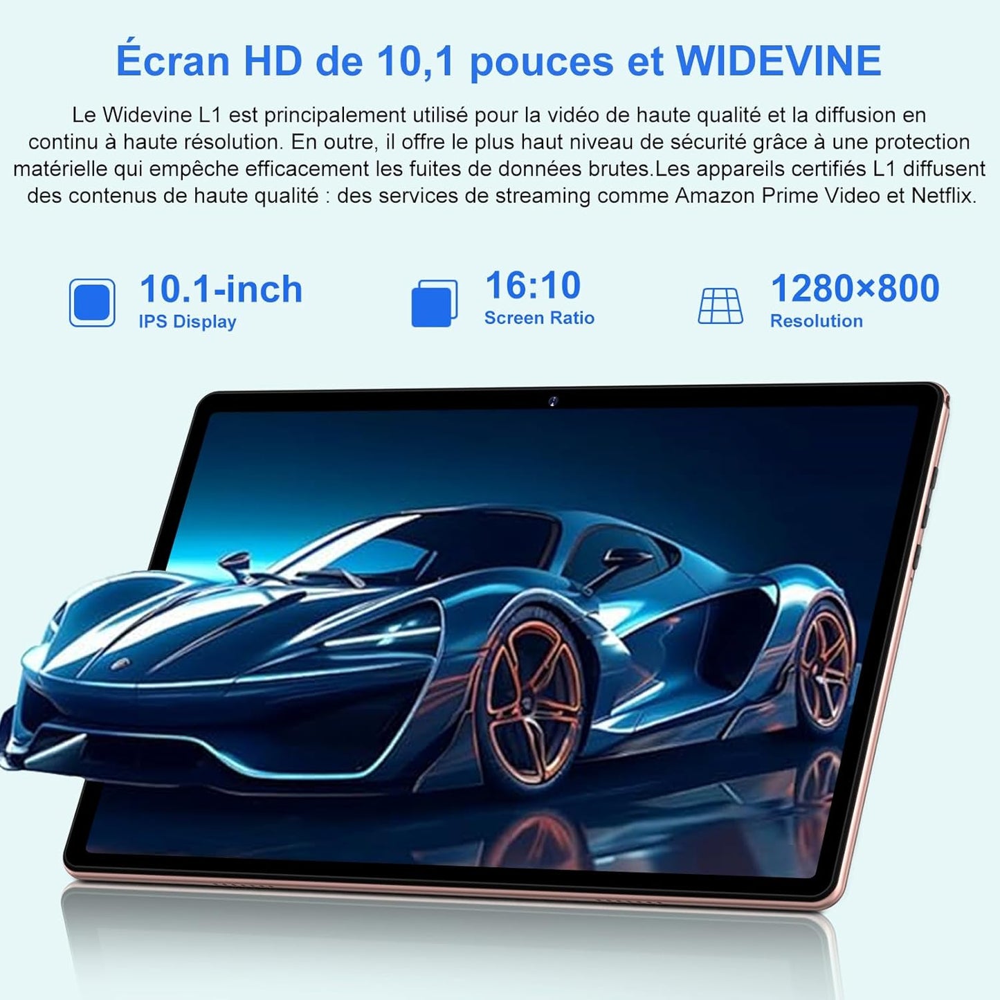 Tablette Android 14 avec 20Go RAM+128Go ROM(TF/1To), 5G+2.4G WiFi 6, Tablette 10 Pouces avec Octa-Core, 6000mAh, GMS Certified, Widevine L1,5MP+8MP,BT5.0,Tablette Tactile avec Clavier+Souris+Cas-Rouge