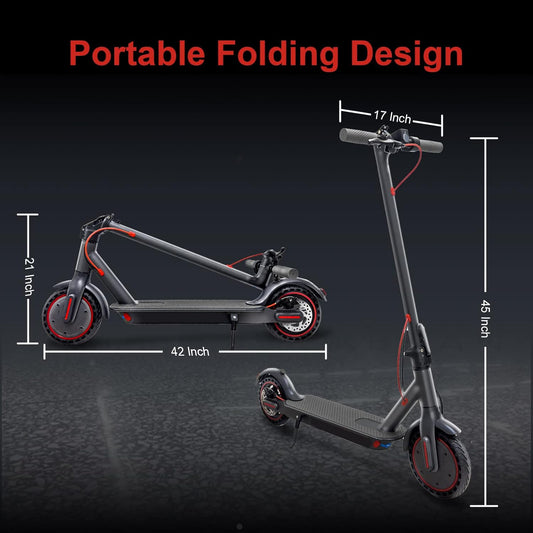 Trotinette Electrique Adulte, Pliable Scooter électrique de 8,5 Pouces en Alliage d'aluminium, Autonomie de 30 km, Batterie de 387 Wh, Charge maximale de 120 kg