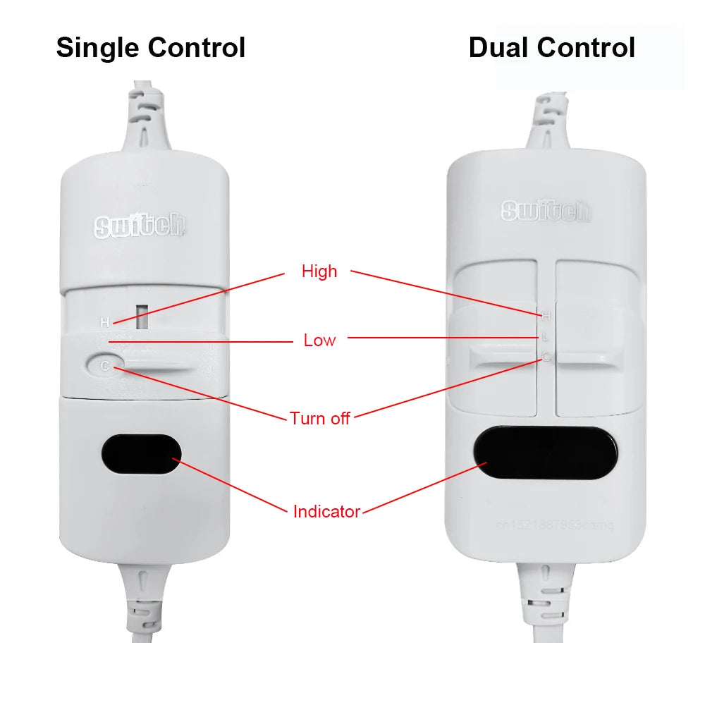 🔥 Couverture Chauffante Électrique – Thermostat Automatique 220V – Matelas Chauffant Double