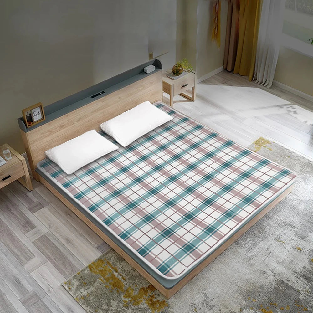 🔥 Couverture Chauffante Électrique – Thermostat Automatique 220V – Matelas Chauffant Double