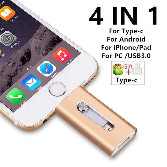 📀 Clé USB 3.0 OTG – 256Go à 2To – Compatible iPhone, Android & PC